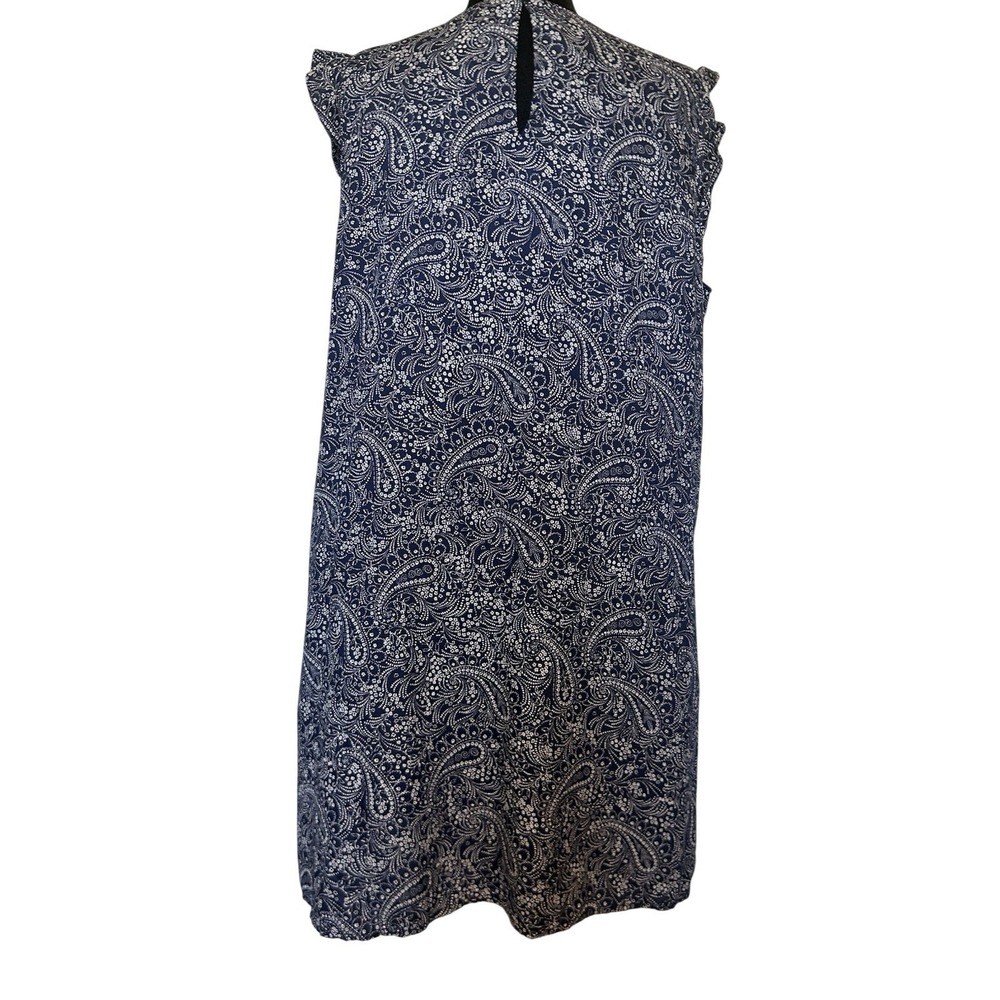 Old Navy Blue with White Paisley Print Dress Size XL - Picture 2 of 4